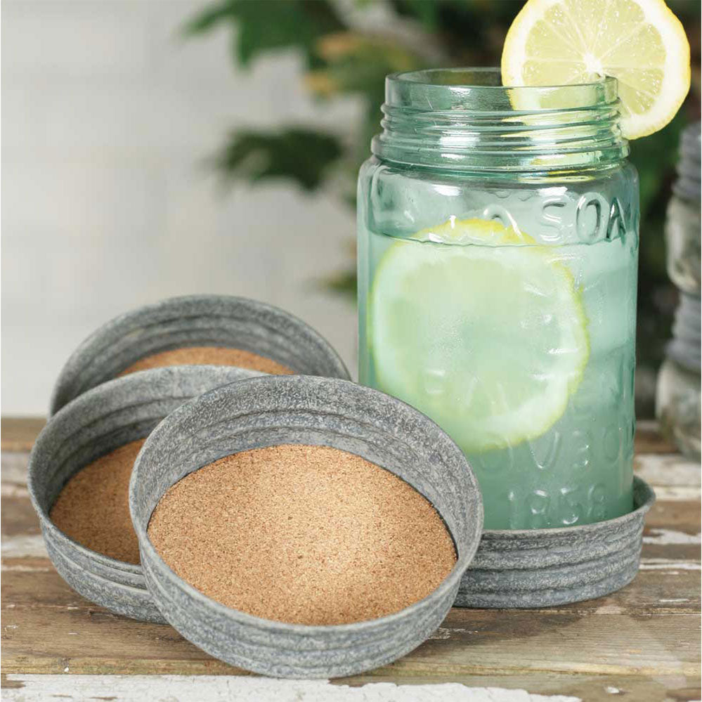 Mason Jar Coaster-Set of four