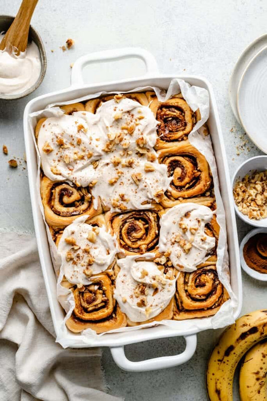 Banana Bread Roll-Gluten Free Cinnamon Rolls