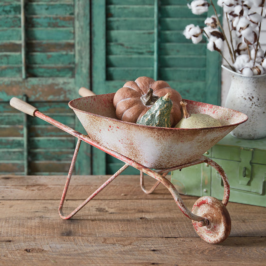 Rustic Farmhouse Wheelbarrow