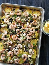 Shrimp Scampi Sheet Pan