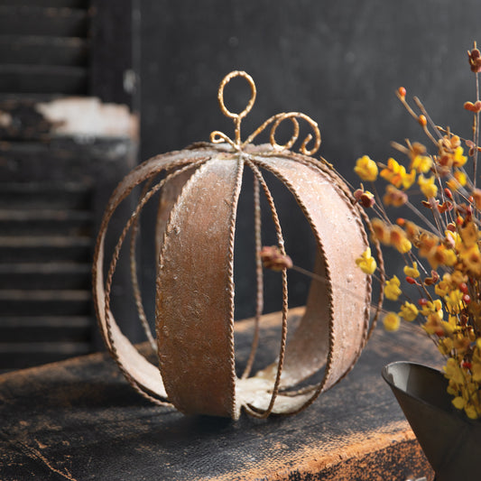 Small Vintage Farmhouse Pumpkin