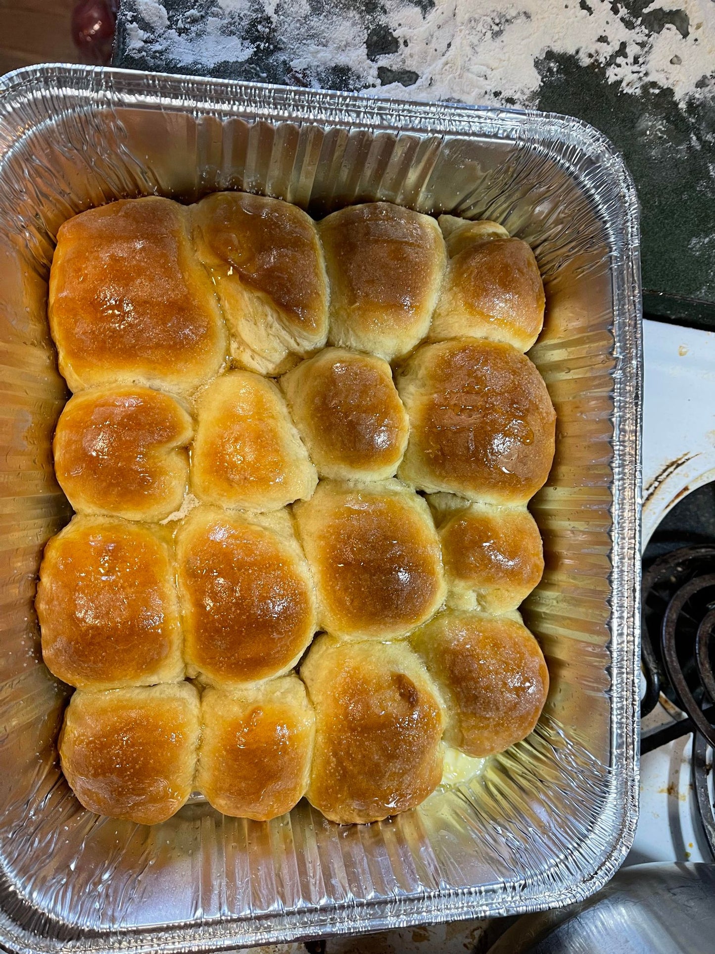 Aunt Ida’s Honey Hot Rolls with Honey Butter